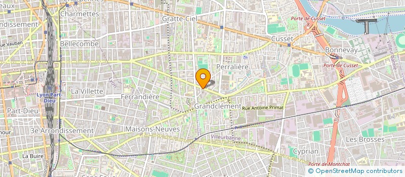 localisation de l'entreprise MONTPARNASSE COIFFURE  VILLEURBANNE