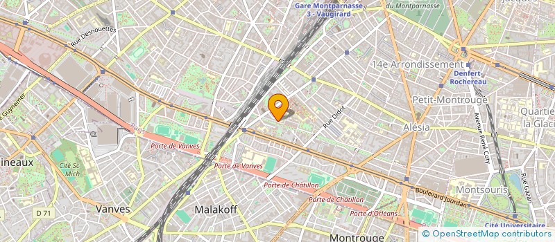 localisation de l'entreprise MONTPARNASSE CREW  PARIS