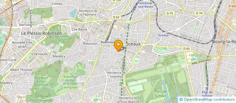 localisation de l'entreprise MONTPARNASSE DES CHAMPS à SCEAUX