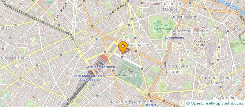 localisation de l'entreprise MONTPARNASSE SANTE  PARIS