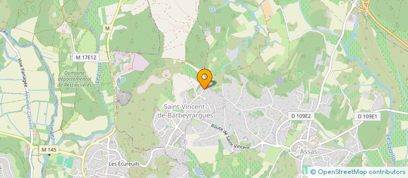 localisation de l'entreprise MONTPELLIA  SAINT-VINCENT-DE-BARBEYRARGUES
