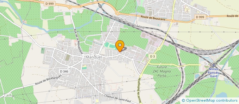 localisation de l'entreprise MONTPELLIER CASSEYROLS  MANDUEL