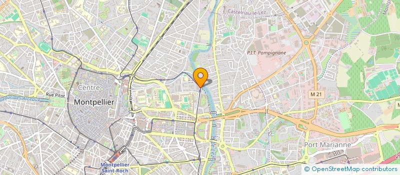 localisation de l'entreprise MONTPELLIER EAUX VIVES CANOE KAYAK à MONTPELLIER