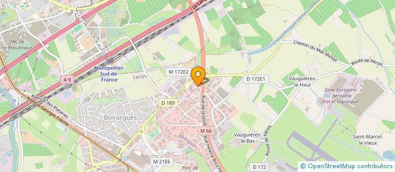 localisation de l'entreprise MONTPELLIER ESPACE LOISIRS à MAUGUIO