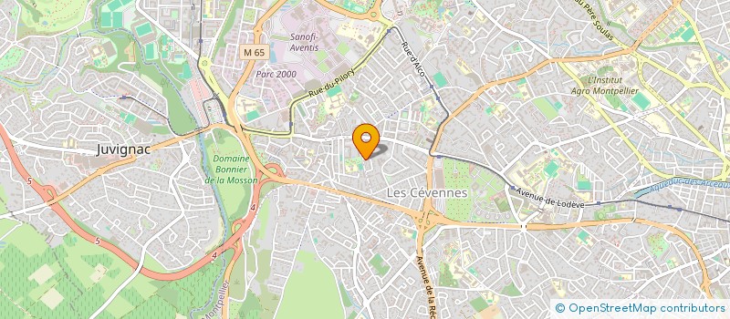 localisation de l'entreprise MONTPELLIER JUDO OLYMPIC à MONTPELLIER