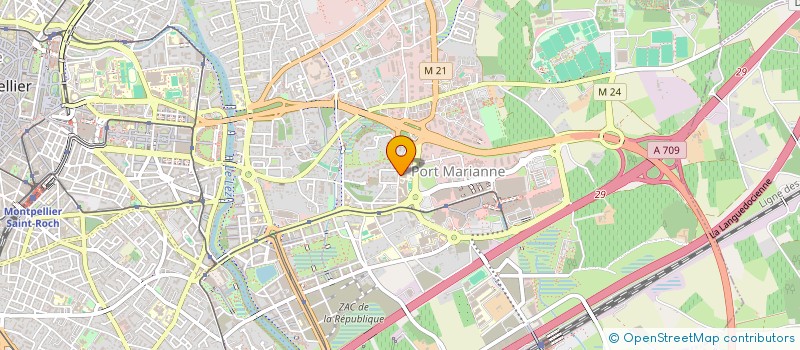 localisation de l'entreprise MONTPELLIER ODYSSEUM à MONTPELLIER