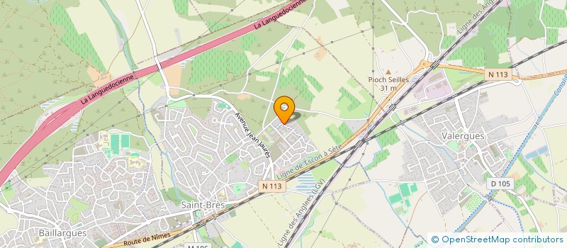 localisation de l'entreprise MONTPELLIER STORES à SAINT-BRES