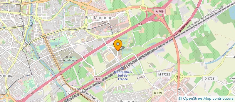 localisation de l'entreprise MONTPELLIER YNOV CAMPUS à MONTPELLIER