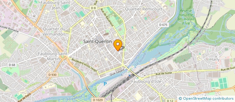 localisation de l'entreprise MONTPERIOUS à SAINT-QUENTIN