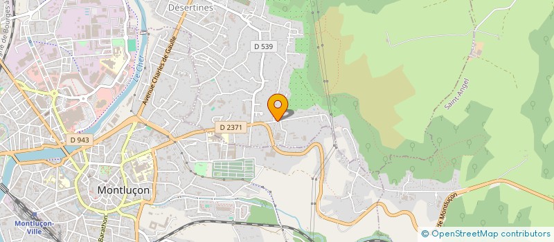 localisation de l'entreprise MONTPLAISIR  DESERTINES