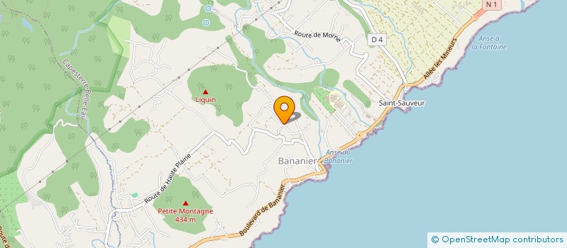 localisation de l'entreprise MONTPLAISIR ACHAT VENTE CONST GESTIO à CAPESTERRE-BELLE-EAU