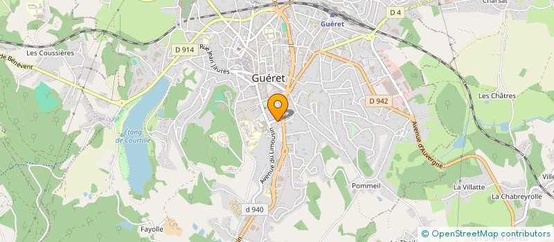 localisation de l'entreprise MONTPLAISIR IMMO  GUERET