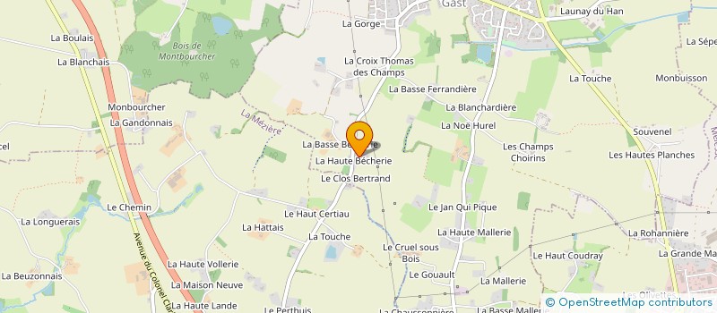 localisation de l'entreprise MONTR'OEIL  MONTREUIL-LE-GAST