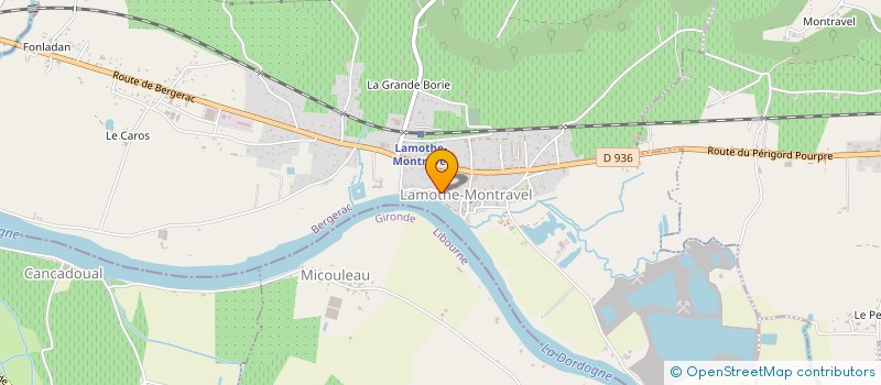 localisation de l'entreprise MONTRAVEL PETANQUE  LAMOTHE-MONTRAVEL