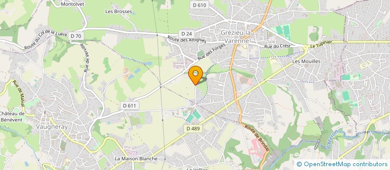 localisation de l'entreprise MONTREAL  GREZIEU-LA-VARENNE