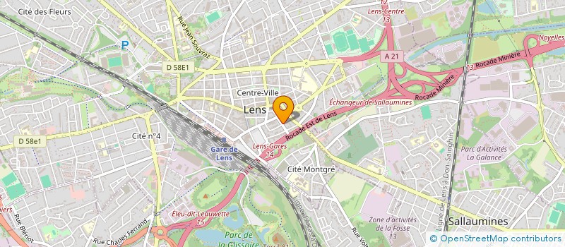 localisation de l'entreprise MONTREAL  LENS