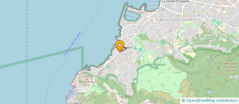 localisation de l'entreprise MONTREDON à MARSEILLE 8