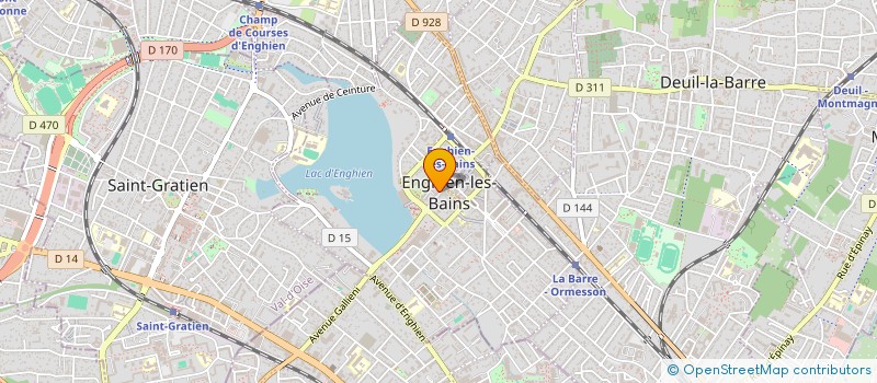 localisation de l'entreprise MONTRES BIJOUX CREATION DIAMANTS à ENGHIEN-LES-BAINS