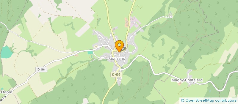 localisation de l'entreprise MONTRES DIFFUSION  GONSANS