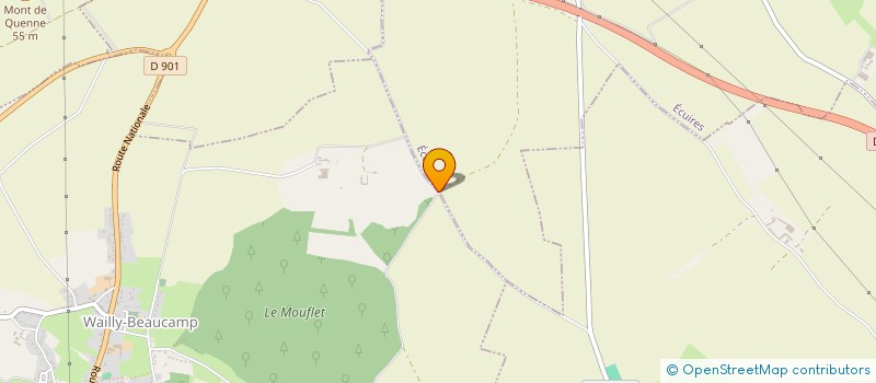 localisation de l'entreprise MONTREUIL  ECUIRES