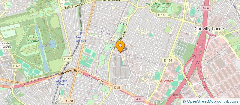 localisation de l'entreprise MONTREUIL  L'HAY-LES-ROSES