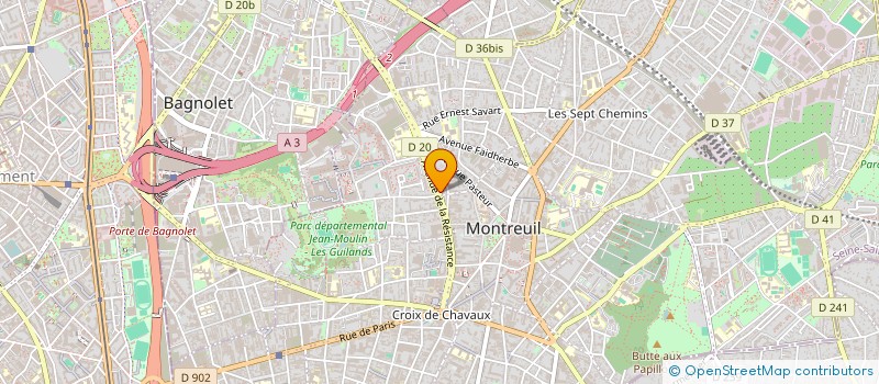 localisation de l'entreprise MONTREUIL ATELIER à MONTREUIL