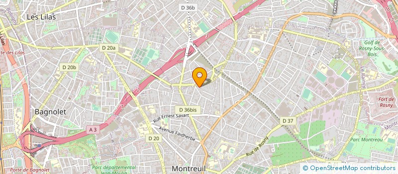localisation de l'entreprise MONTREUIL, C'EST VOUS à MONTREUIL