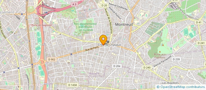 localisation de l'entreprise MONTREUIL DISTRIBUTION à MONTREUIL