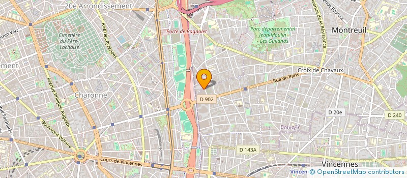 localisation de l'entreprise MONTREUIL FLEURS à MONTREUIL