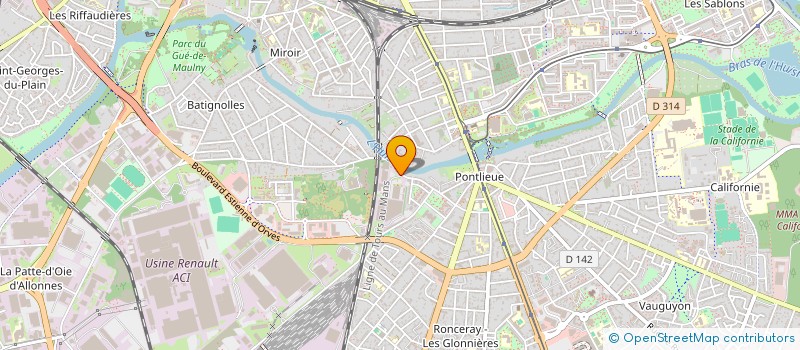 localisation de l'entreprise MONTREUIL OFFSET à LE MANS