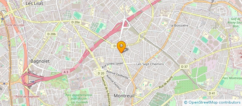 localisation de l'entreprise MONTREUIL PIECES AUTO à MONTREUIL
