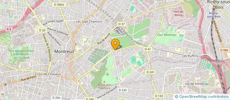 localisation de l'entreprise MONTREUIL SERVICE AUTO à MONTREUIL