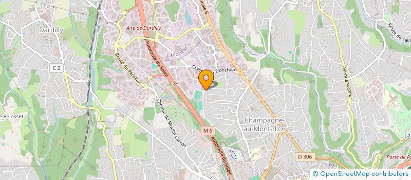 localisation de l'entreprise MONTREUIL SOUS BOIS BOISSIERE à CHAMPAGNE-AU-MONT-D'OR