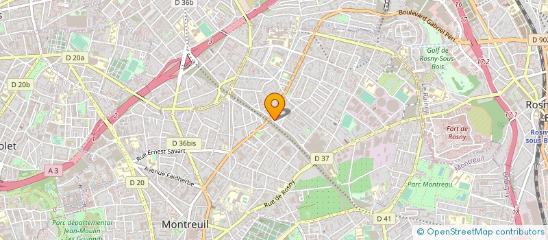 localisation de l'entreprise MONTREUIL VIANDE 1 à MONTREUIL