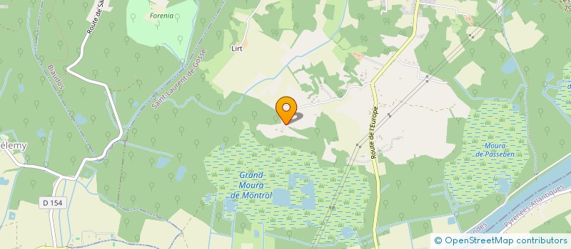 localisation de l'entreprise MONTROLL  SAINT-LAURENT-DE-GOSSE