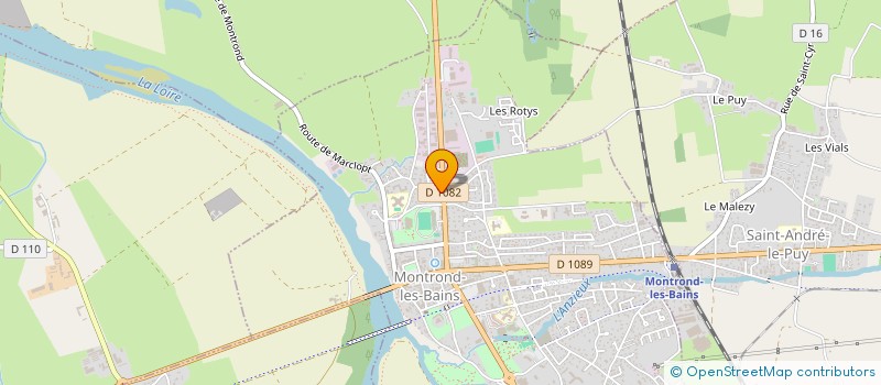 localisation de l'entreprise MONTROND AUTOMOBILES  MONTROND-LES-BAINS