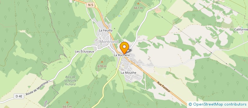 localisation de l'entreprise MONTROND DISTRIBUTION à MONTROND