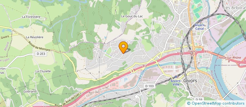 localisation de l'entreprise MONTROND VALLEE  GIVORS