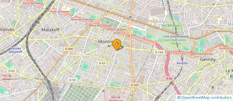 localisation de l'entreprise MONTROUGE  MONTROUGE