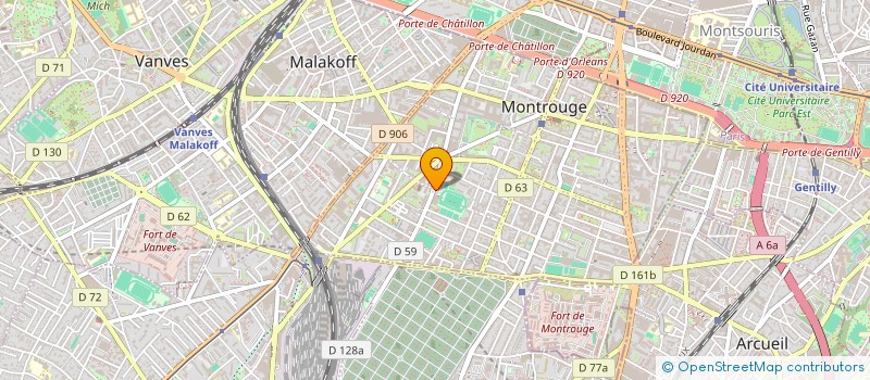 localisation de l'entreprise MONTROUGE BOXING CLUB  MONTROUGE