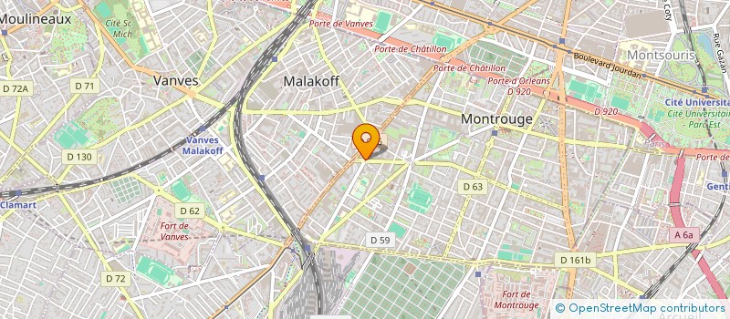 localisation de l'entreprise MONTROUGE PNEUS à MONTROUGE
