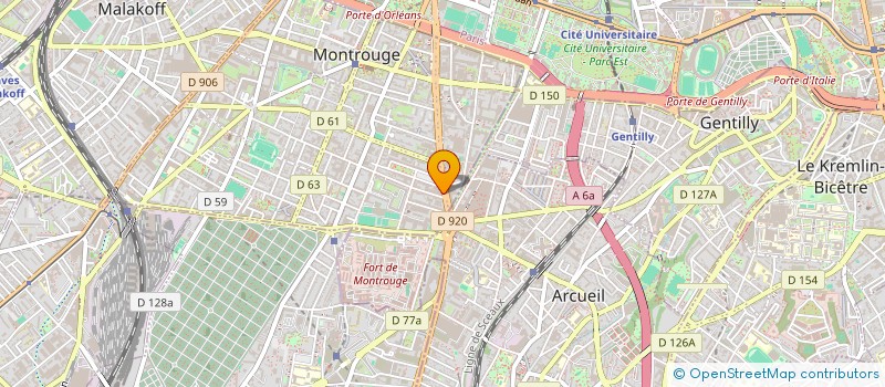 localisation de l'entreprise MONTROUGE SERVICES AUTO à MONTROUGE