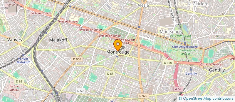 localisation de l'entreprise MONTROUGESDT  MONTROUGE