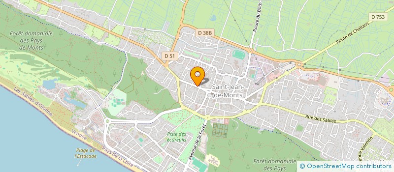 localisation de l'entreprise MONTS 2 ROUES  SAINT-JEAN-DE-MONTS