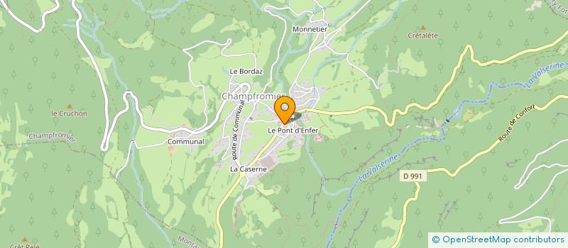 localisation de l'entreprise MONTS DOJO  CHAMPFROMIER