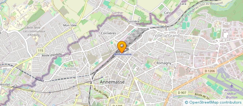 localisation de l'entreprise MONTS DU GENEVOIS à ANNEMASSE