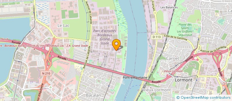 localisation de l'entreprise MONTS ET MAREES à BORDEAUX