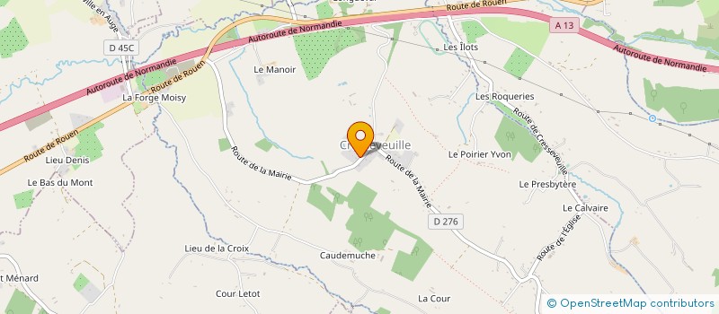 localisation de l'entreprise MONTS ET MERVEILLES  CRESSEVEUILLE