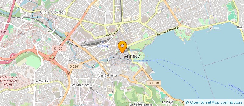 localisation de l'entreprise MONTS ET MERVEILLES ET COMPAGNIE à ANNECY