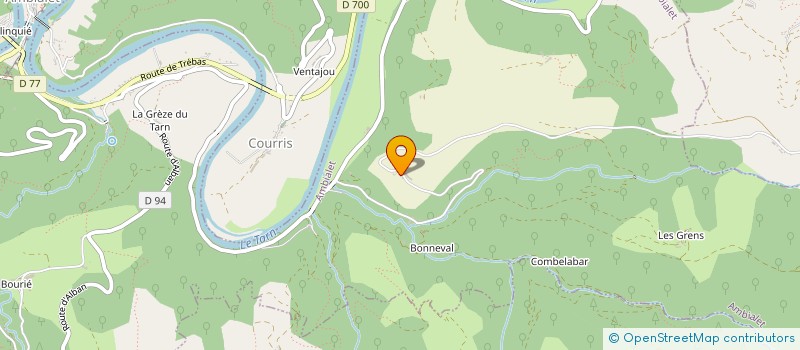 localisation de l'entreprise MONTS ET VALLEES DE LACOMBE  AMBIALET